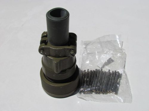 Itt cannon ca3106e28-21sbf80 connector plug 37 pos with pins