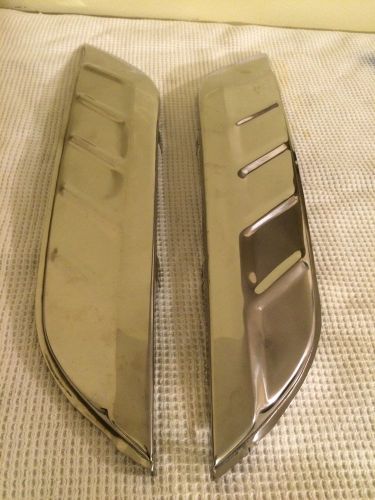 1956 chevy front fender gravel guards stone shields  pair bel air