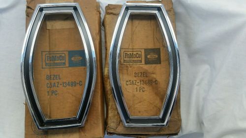 1965 ford nos station wagon tail light bezels
