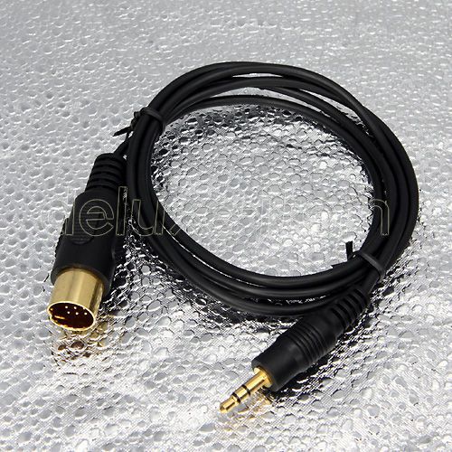 Kenwood 13-pin 3.5mm mini ipod mp3 ca-c2ax ca-c1aux  aux in adapter cable cord