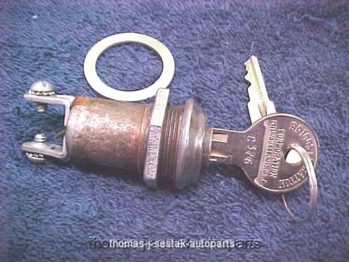 Nos ignition starter switch lock &amp; keys jeep willys 1939 - 1959