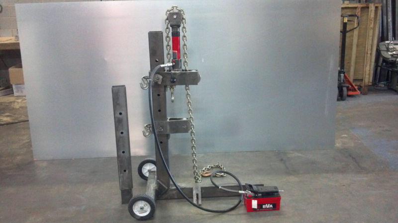 10 ton portable floor frame machine pulling post for body shop clamps mo bva