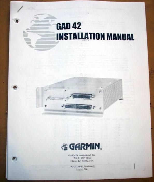 Garmin gad 42 interface adapter   install manual