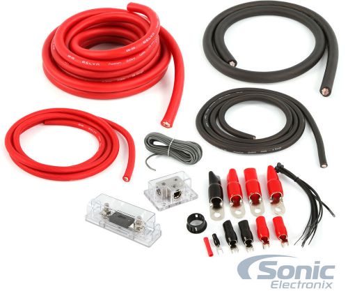 Belva bak44 4 gauge amplifier wiring kit with 4-channel rca interconnects cable