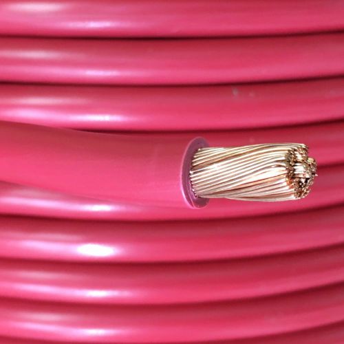 4 gauge battery cable red sae j1127 sgt copper automotive power wire by the foot