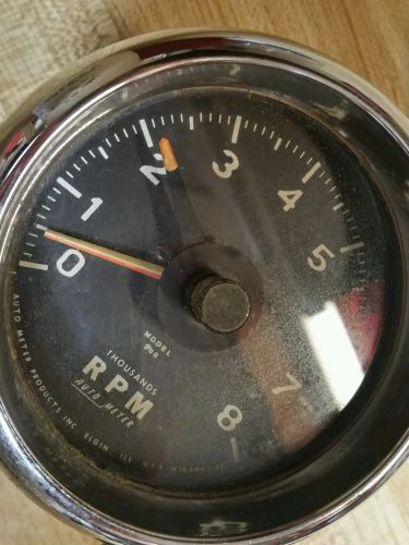 Vintage elgin 8000 rpm auto meter rat rod