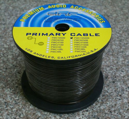 100% ofc black power cable 10 gauge 20 ft - free same day shipping!