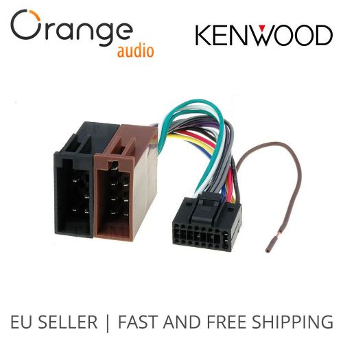 Kenwood 16 pin  iso lead wiring loom power adaptor wire radio connector harness