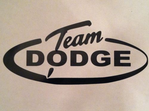 Team dodge window sticker, diesel, racing