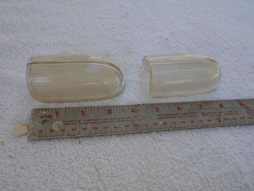 Pair of glass  1941 packard fender light lenses