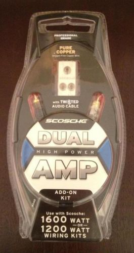 New scosche add on kit dual high power amp car audio 1600 watt or 1200 watt