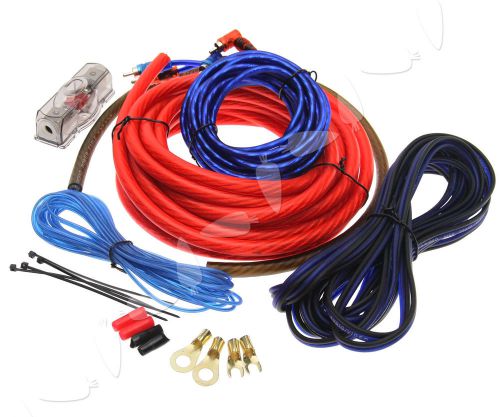 2500w car amplifier rca audio sound 100amp 4 gau wiring fuse power cable kit