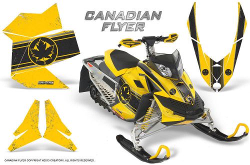 Ski-doo rev xp snowmobile sled creatorx graphics kit wrap decals can flyer by