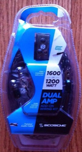 Scosche dual amp add-on wiring kit # kdadc 2 channel 1600 or 1200 watt
