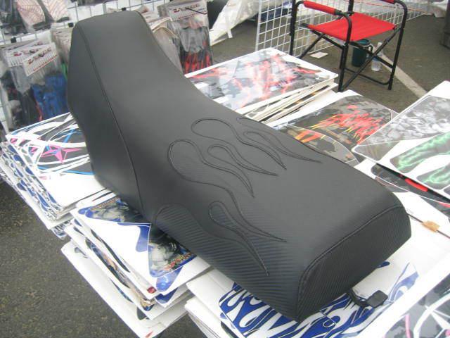 Yamaha banshee black flame stitched seat cover  #ghg5953scblck6953