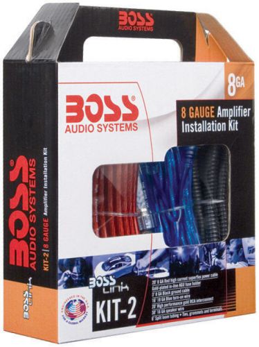 Boss complete 8 gauge amplifier installation kit boss audio kit2 amplifier kit