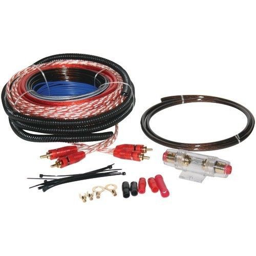 Soundquest sqk8 8 gauge amplifier wiring kit with 80a fuse &amp; agu fuseholder