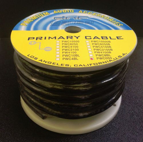 100% ofc black power cable 0 gauge 25 ft - free same day shipping!