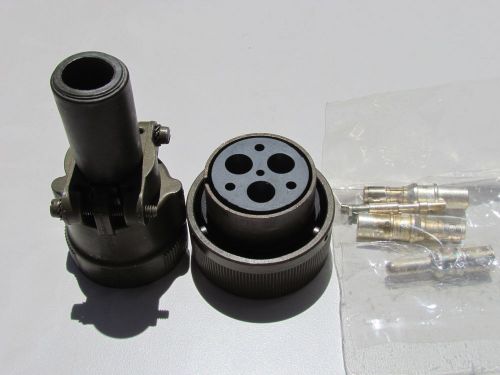Itt cannon ca3106e28-22sbf80 connector 6 pos with pins