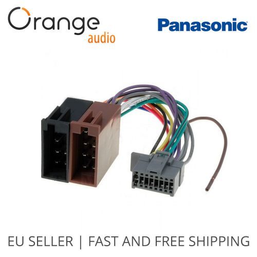 Panasonic 16 pin to iso lead wiring loom  adaptor wire radio connector harness