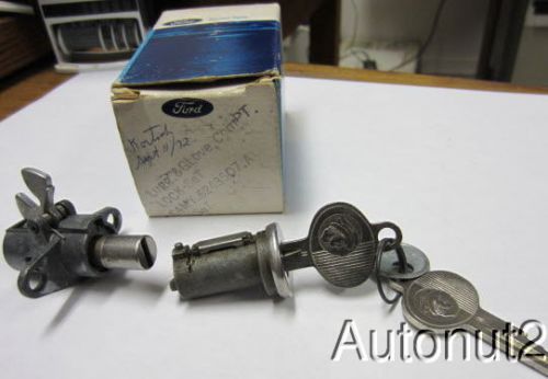 1964 mercury full size car and station wagon lock set glove and deck locks