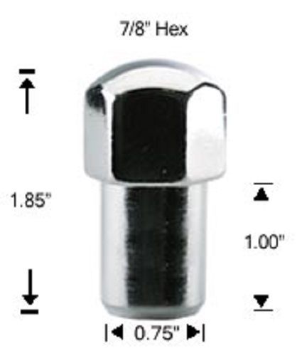32 pc 1/2 duplex mag chrome aftermarket lug nuts &amp; washers part # ap-9004