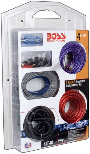 Boss complete 4 gauge amplifier installation kit boss audio kit10 amplifier kit