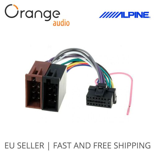 Alpine 16 pin to iso lead wiring loom power adaptor wire radio connector harness
