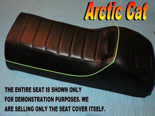 Arctic cat wildcat new seat cover green piping 1989-92 wild mountain cat 858b