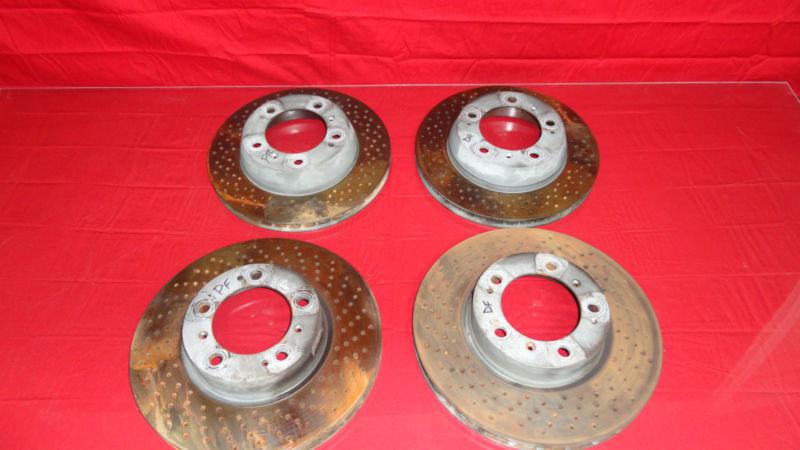 987 porsche cayman boxster s  oem 2006 brake rotors drilled front & rear