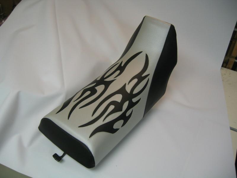 Yamaha banshee tribal silver and black seat cover  #ghg5998scblck6998