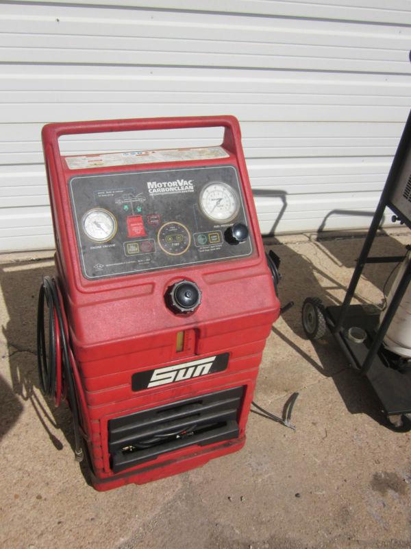  sun snapon mcs245  eefs motorvac carbon clean  fuel injection cleaner machine