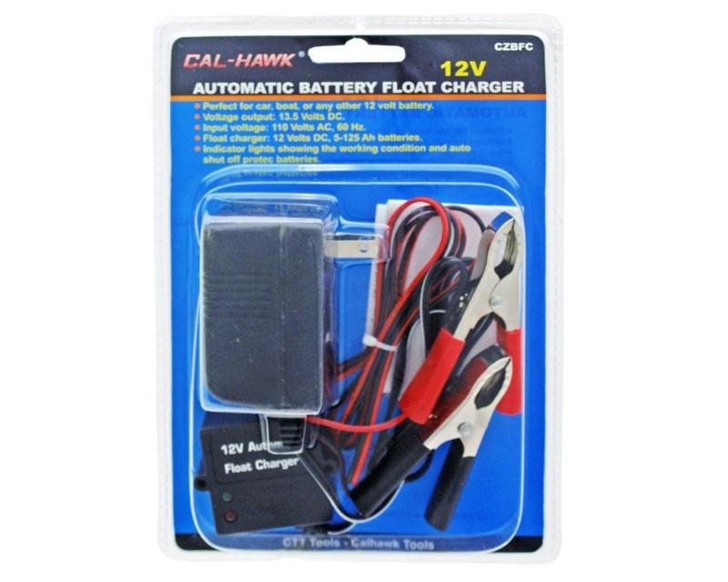 Automatic battery float charging system - trickle charger for 12 volt batteries