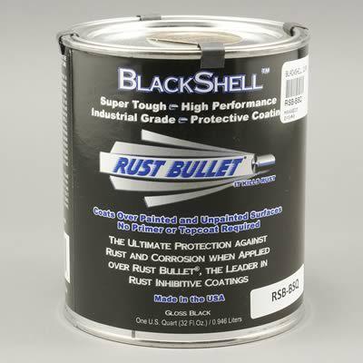 Rust paint rust & corrosion inhibitor uv stable protectant gloss black 1 qt