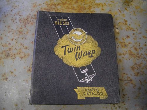 Pratt &amp; whitney twin wasp r-1830 s1c3g engine parts catalogue aircaft manual