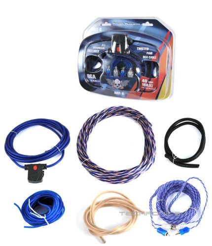 Power acoustik akit8 8 gauge complete installation kit for car audio amplifier
