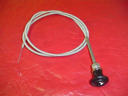 1955-59 chevy &amp; gmc truck throttle cable with black knob &amp; cable