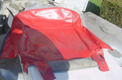 Corvette 1961 red bottom seat cover al knoch slight damage driver or passenger