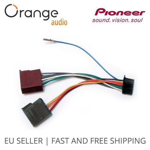 Pioneer new 16 pin to iso lead wiring loom power adaptor wire radio connector