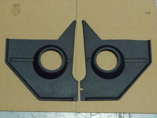1967 1968 mustang black speaker kick panel pair, made in usa