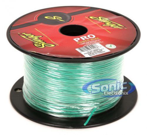 Stinger spw318gr 500 ft. roll of pro series 18 awg gauge green primary wire