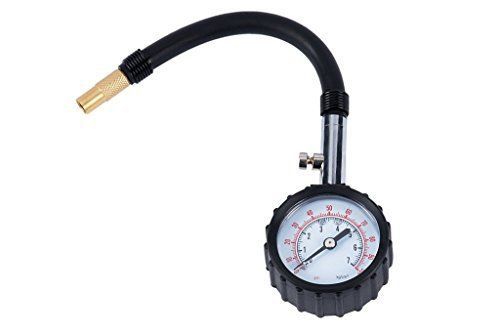 Seh-professional tire pressure gauge with protective rubber guard，dual layer