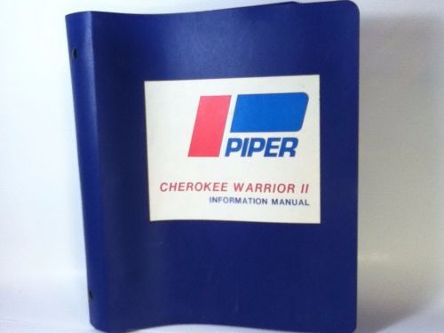 Piper cherokee warrior ii  information manual