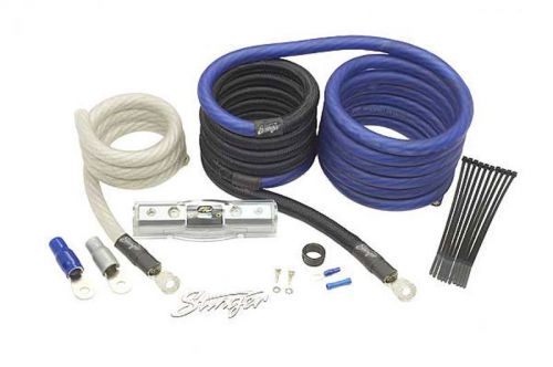 Stinger sk6201 car stereo 6000 series 1/0 gauge power wire amplifier install kit