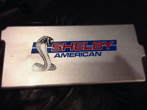 2005-2009 ford mustang shelby american blue red &amp; silver aluminum fuse box cover