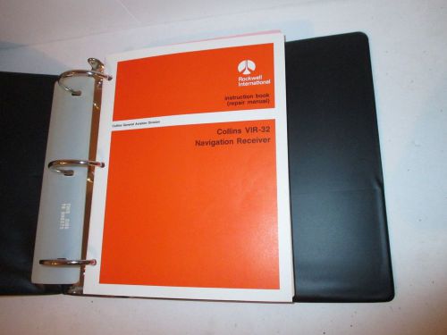 Rockwell collins vir-32 avionics navigation instruction book repair manual