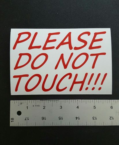 Please do not touch magnetic signs  for car show cruise hot rod auto  2pk