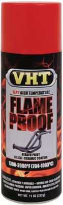 Vht sp109 flameproof flat red high heat header paint