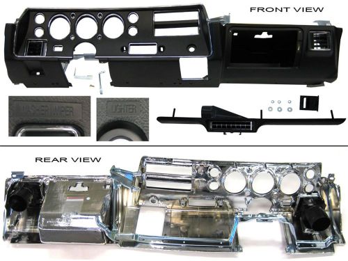70-72 chevelle / monte carlo / el co ss dash carrier glove box assembly 3 vents