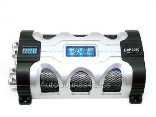 Absolute cap3000 30 farad digital car audio capacitor
